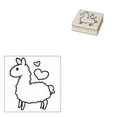 Little Llama Rubberstempel (Gestempeld)