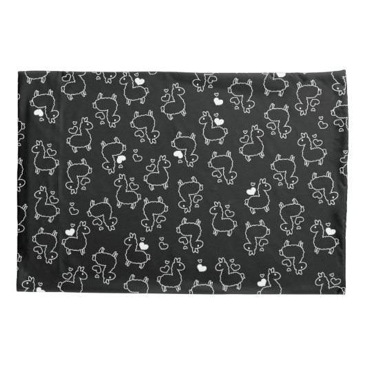 Little Llama Silhouette Madness Kussensloop (Achterkant)