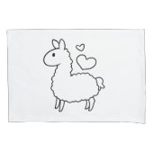 Little Llama Silhouette Madness Kussensloop (Voorkant)