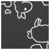 Little Llama Silhouette Madness Stof (Close Up)