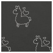 Little Llama Silhouette Stof (Close Up)