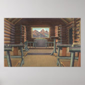 Little Log Church in het Uitzicht Snake River Poster (Voorkant)