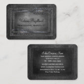 Little London Double Scissors Round hairstylist Visitekaartje (Voorkant / Achterkant)