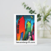 Little Lost dog.09 smlrjpg, leevandergrift.com Briefkaart (Staand voorkant)