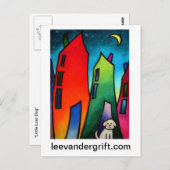 Little Lost dog.09 smlrjpg, leevandergrift.com Briefkaart (Voorkant / Achterkant)