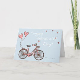 Little Love Bike Valentijnsdag Kaart