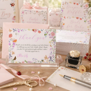 Little Love Bug Baby Shower Bedankkaart