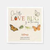 Little Love Bug Baby shower Butterfly Servet (Voorkant)