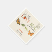 Little Love Bug Baby shower Butterfly Servet (Hoek)
