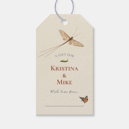 Little Love Bug Baby shower Display Douche Cadeaulabel (Voorkant)