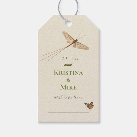 Little Love Bug Baby shower Display Douche Cadeaulabel (Voorkant)