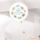 Little Love Bug Baby shower Envelope Seals Ronde Sticker