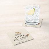 Little Love Bug Baby shower Gender Neutral Kartonnen Onderzetters (Insitu)