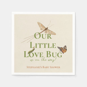 Little Love Bug Baby shower Gender Neutral Servet