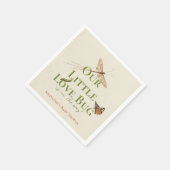 Little Love Bug Baby shower Gender Neutral Servet (Hoek)