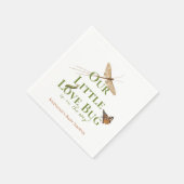 Little Love Bug Baby shower Gender Neutral Servet (Hoek)
