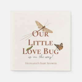 Little Love Bug Baby shower Gender Neutral Servet