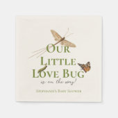 Little Love Bug Baby shower Gender Neutral Servet (Voorkant)