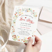 Little Love Bug Baby shower Kaart