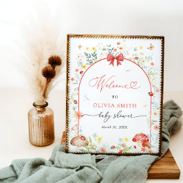 Little Love Bug Baby shower Welkom Poster