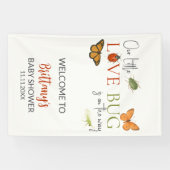 Little Love Bug Baby Shower Welkom Spandoek (Horizontaal)