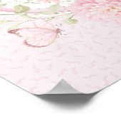 Little Love Bug Bloom Baby Shower Welkom  Poster (Hoek)