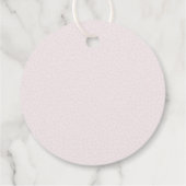 Little Love Bug Bloom Pink Baby Shower Thank you Bedankjes Labels (Achterkant)