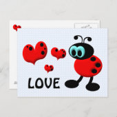 Little Love Bug Briefkaart (Voorkant / Achterkant)