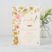 Little Love Bug Butterfly Boho Baby shower Kaart (Staand voorkant)