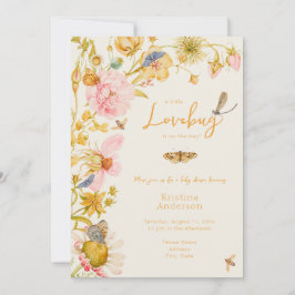 Little Love Bug Butterfly Boho Baby shower Kaart