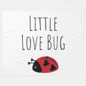 Little Love Bug - Fleece Deken (Voorkant (Horizontaal))