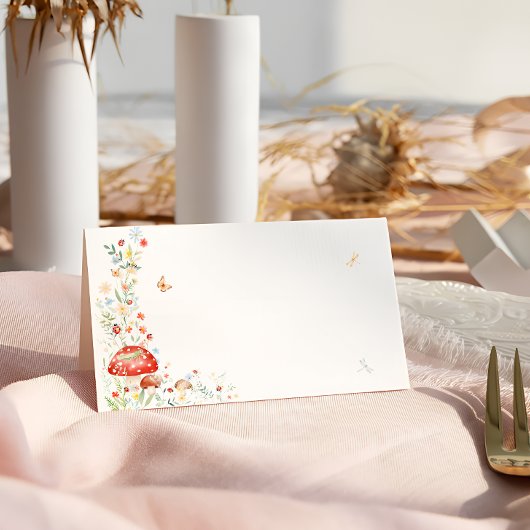 Little Love Bug Floral Baby shower Plaatskaartje