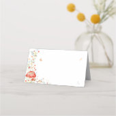 Little Love Bug Floral Baby shower Plaatskaartje (Voorkant)