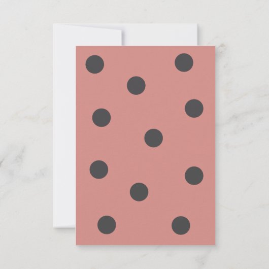 Little Love Bug Floral Girl Baby shower Bedankkaart (Achterkant)