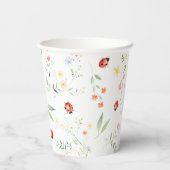 Little Love Bug Garden Baby shower Baby shower Papieren Bekers (Achterkant)