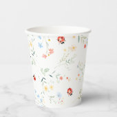 Little Love Bug Garden Baby shower Baby shower Papieren Bekers (Voorkant)