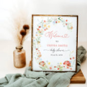 Little Love Bug Garden Baby shower Welkom Poster