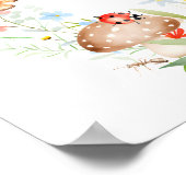 Little Love Bug Garden Baby shower Welkom Poster (Hoek)