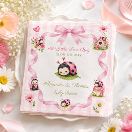 Little Love Bug Girl Baby Shower Servet