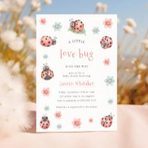 Little Love Bug is op de weg meisje Baby shower