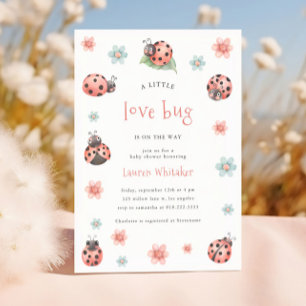 Little Love Bug is op de weg meisje Baby shower Kaart