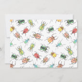 Little Love Bug Kinder 4th Birthday Invitation Kaart (Achterkant)