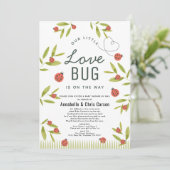Little Love Bug Ladybug Baby shower by Mail Kaart (Staand voorkant)