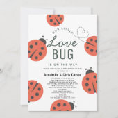Little Love Bug Ladybug Baby shower by Mail Kaart (Voorkant)