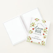 Little Love Bug Ladybug Baby Shower Guest Book Notitieboek (Binnen)