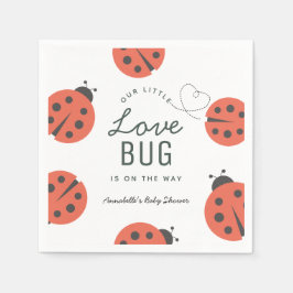 Little Love Bug Ladybug Baby shower Napkins Servet