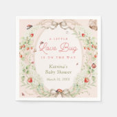 Little Love Bug Ladybug Baby Shower  Servet (Voorkant)