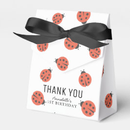 Little Love Bug Ladybug Birthday Favor Box Bedankdoosjes
