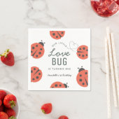 Little Love Bug Ladybug Birthday Napkins Servet (Insitu)