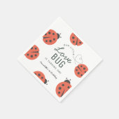 Little Love Bug Ladybug Birthday Napkins Servet (Hoek)